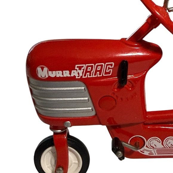 Hallmark 1955 Murray Tractor and Trailer Ornament Die Cast Red Tractor - Picture 6 of 16